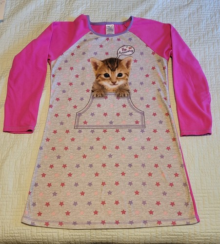 Komar Kids Girls Sleepwear/ "Be Amazing" Kitten/Flame Resistant/ Size XL (14-16)