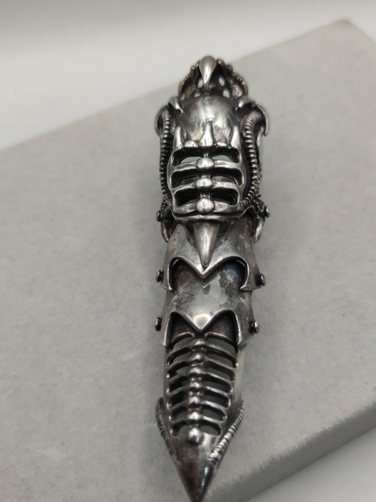 Silver ring 925, knight ring 925 silver, handmade… - image 4