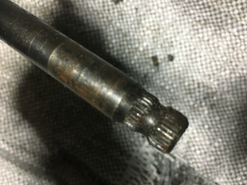 KAWASAKI GPZ750 TURBO GEAR SELECTOR SHAFT GPZ750E TURBO GEAR CHANGE SHAFT SPLINE - Picture 2 of 2