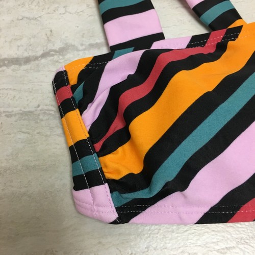 Xhilaration Bikini donna collo quadrato bralette top multi righe taglia small, nuovo con etichetta - Foto 5 di 9