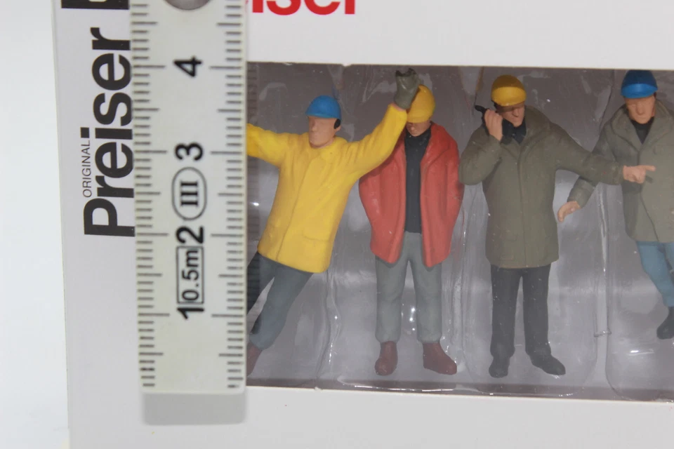 Preiser 68214 Worker 6 Figures for Diorama 1:50 New in Original Packaging - Image 3 of 3