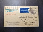 1928 Express India Airmail Cover Calcutta to Rangoon — photo 1