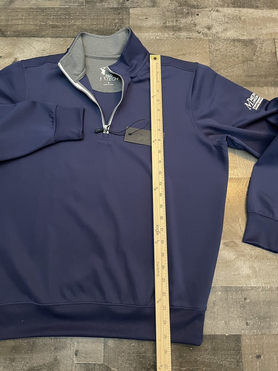 Fairway Green F&G Tech Men's 1/4 Zip Golf Pullover Size S