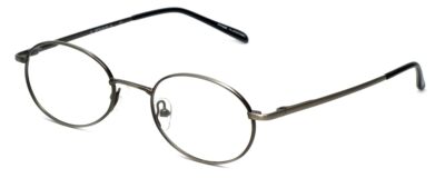 Calabria Metal Flex KIDS M Oval Blue Light Blocking Reading Glasses +0.25 Pewter