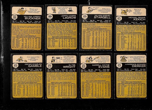 1973 OPC 73 O PEE CHEE MLB BASEBALL CARD ERROR & VARIATION 265-396 SEE LIST - Picture 207 of 249