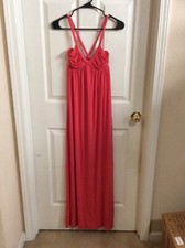 New Women’s Forever 21 Stretch Coral Braided Strap Tank Top Sun Dress Size Small