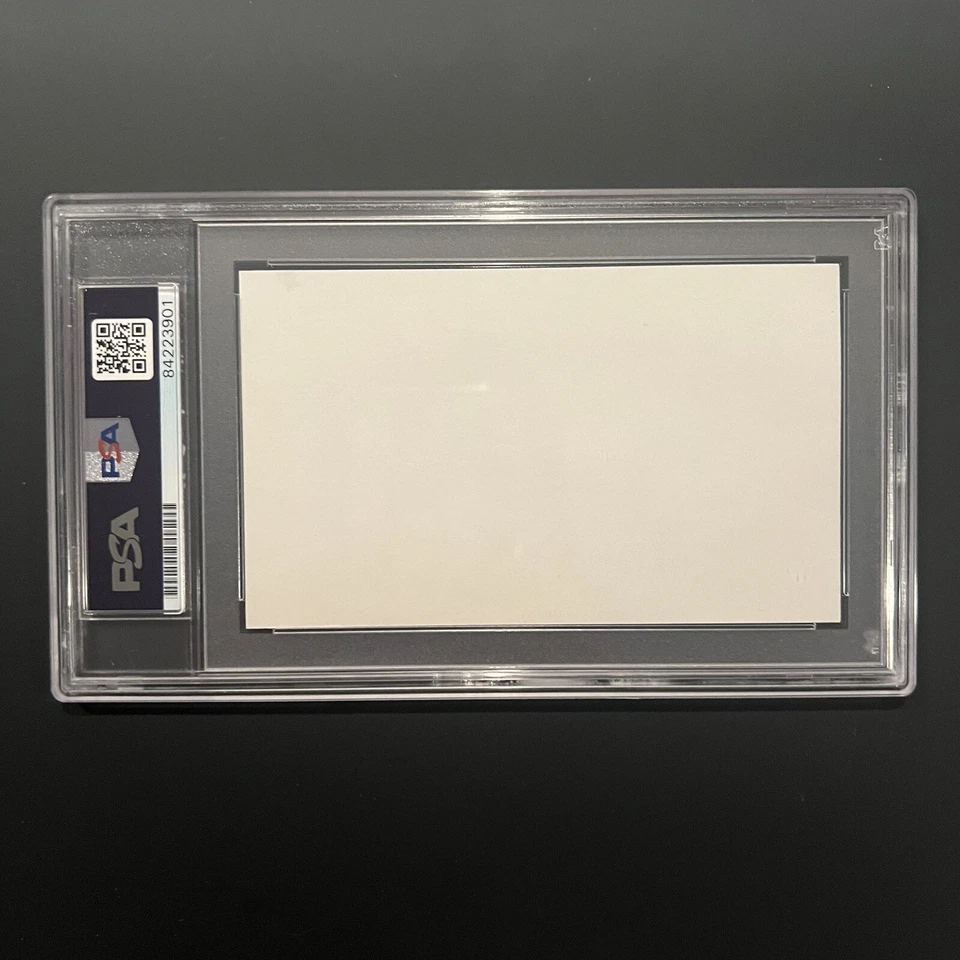 Connie Marrero Signed Index Card 3x5 PSA Slabbed Graded N Mint 7 Senators Cuba - Image 2 of 2