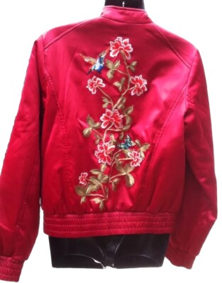 Damenjacke Größe 12 bestickt wattiert Mantel Jacke Boho Retro neu mit Etikett UVP 180 £ 