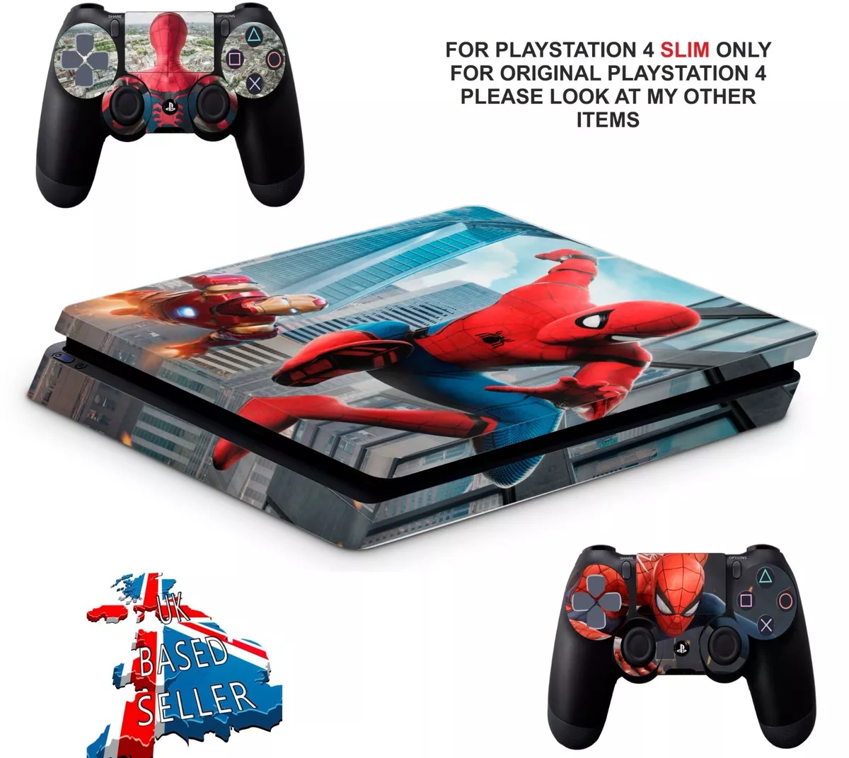 Skin Consola PS4 Spider-Man