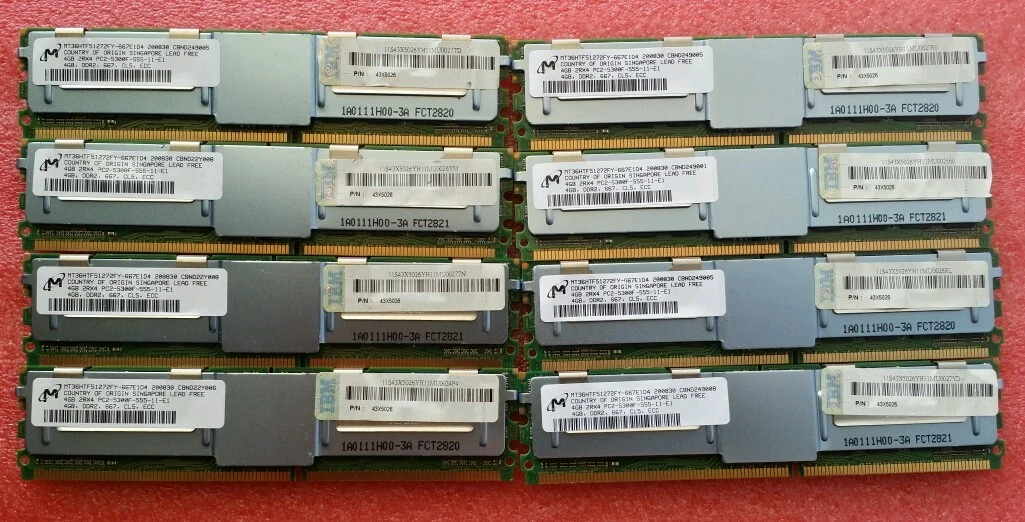 Server 32 GB (8x4 GB) ECC MEMORY RAM FB DDR2 PC2 5300F - DOPPIO - Foto 9