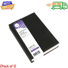 Daler-Rowney Simply Sketchbook - 4in x 6in Hardbound Sketchbook - 110-Page Black