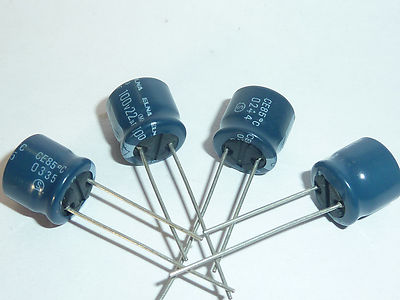 50pcs 22uF 100V 10x10mm 100V22UF Japan ELNA  Audio Capacitor Blue
