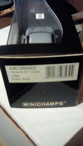 SUPER RARE EARLY ISSUE MINICHAMPS PORSCHE 911 (996) FROST BLUE BMW 1:43 OBSOLETE - Picture 2 of 2