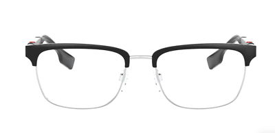 BURBERRY Reading Glasses B 1348 1306 55-18 Matte Black & Silver