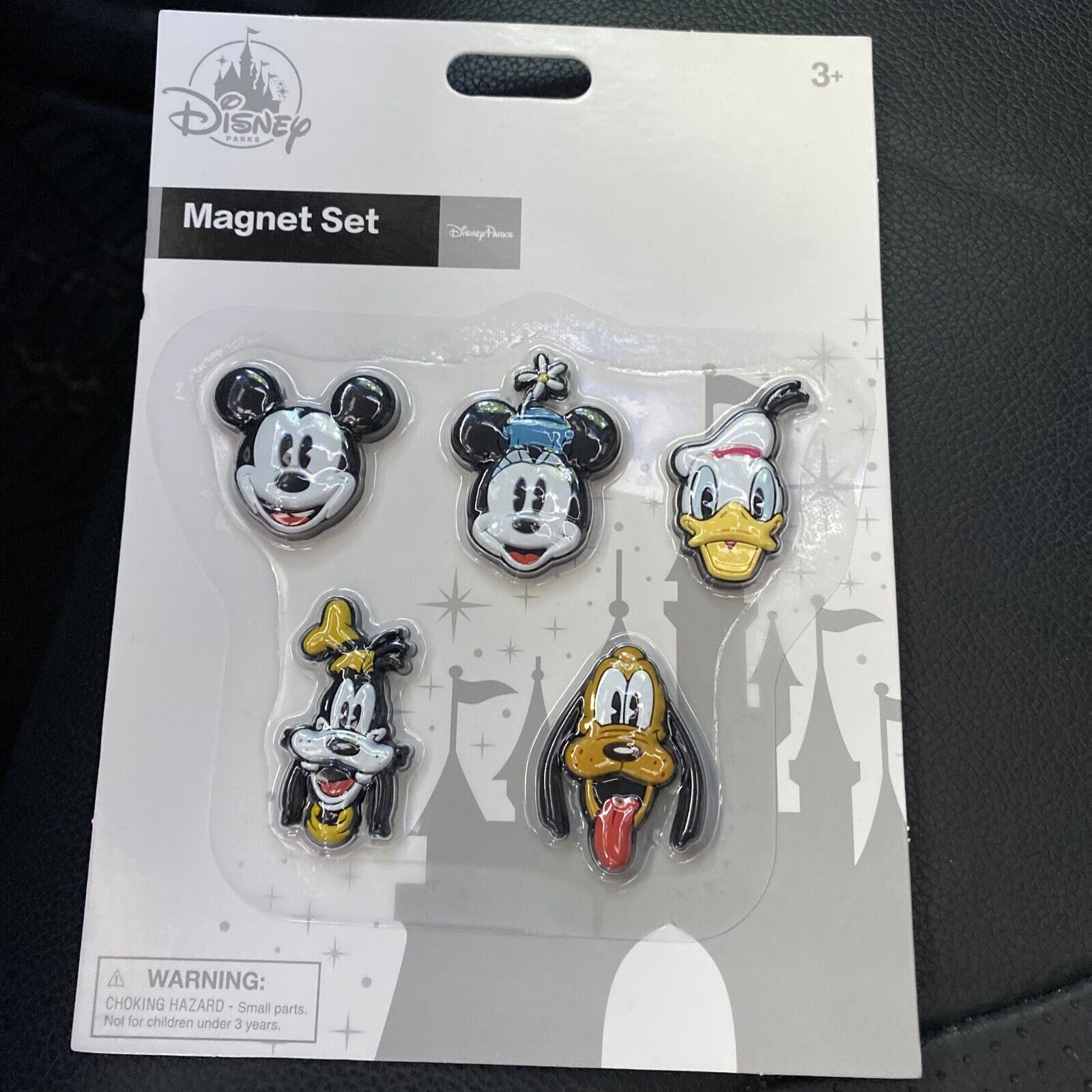 Official New Disney Parks Disney Magnet Set - Mickey Fab 5 - 5 Piece Set