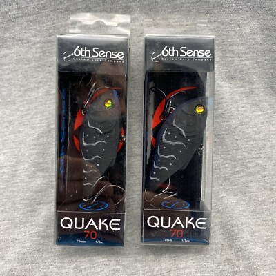 (2) 6th Sense Quake 70 Sinking Lipless Crankbait 5/8 oz COLLIN S CRAW