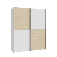 Armadio a 2 ante scorrevoli FREDDY in laminato, LAP 150,1x190,5x61,2 cm