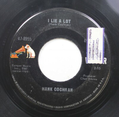 Country 45 Hank Cochran - I Lie A Lot / That'S What I'Ll Say On Rca Victor