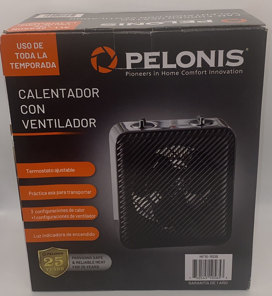 Electric Fan-Forced Space Heater by Pelonis ~ 1500W ~ 3 speed ~-image
