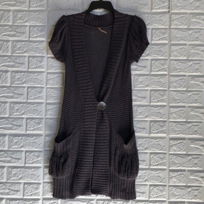 short sleeve tunic cardigan