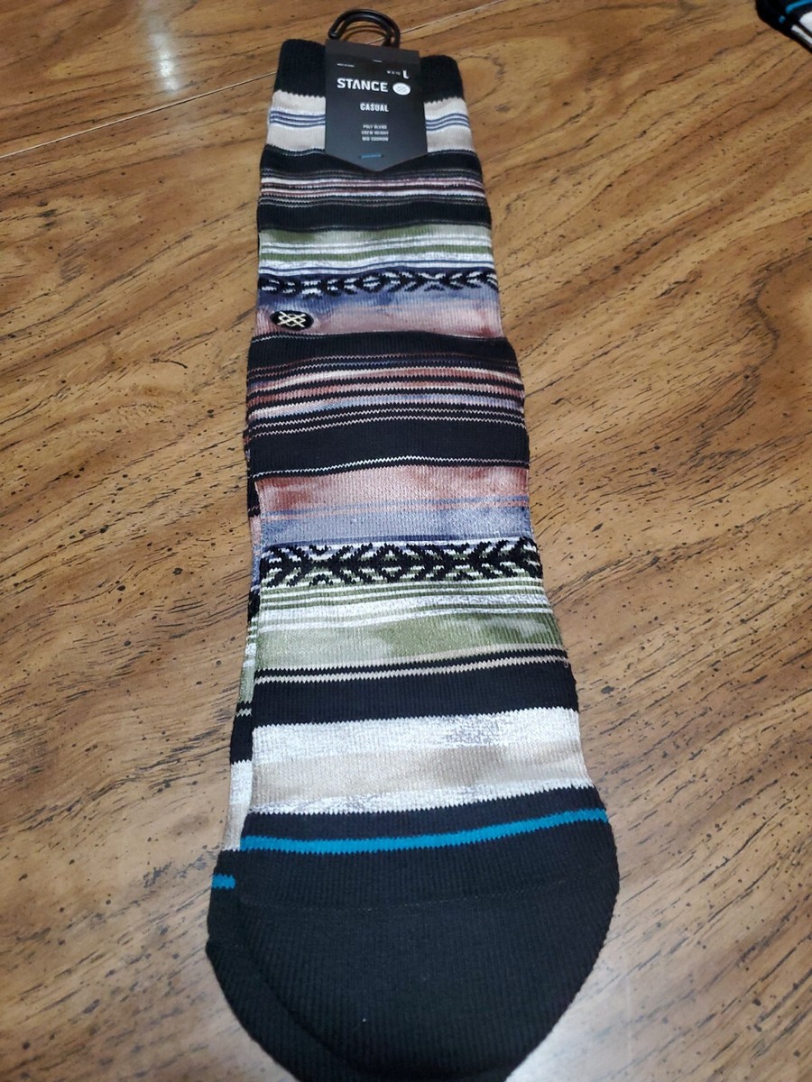 Stance Reykir Calzini Uomo, Cotone E Nylon, Con Supporto Arco E Tasca Profonda, Garanzia Infiknit