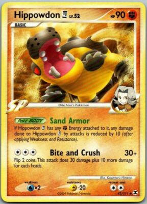Hippowdon 42/111 Platinum Rising Rivals Uncommon PERFECT MINT