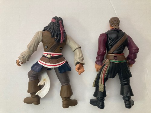 Disney Pirates Of The Caribbean 7" Figures Jack Sparrow Will Turner Zizzle - Picture 2 of 16