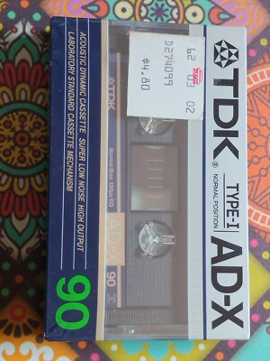 TDK AD-X 90 Audio Cassette Type I New for Sony WM D6C TPS L2 etc.