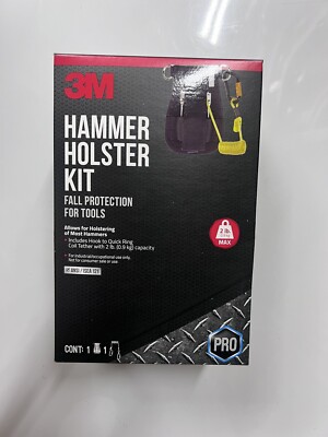 3M DBI SALA1500094 Hammer Holster, Belt with Hook2Quick Ring Coil Tether 5 Units