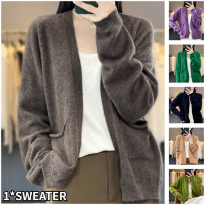 Cardigan Aperto In Maglia Grossa Con Bottoni E Trecce – Donna, Colori Vari, Vestibilità Comoda, Taglie Dalla S Alla US 16