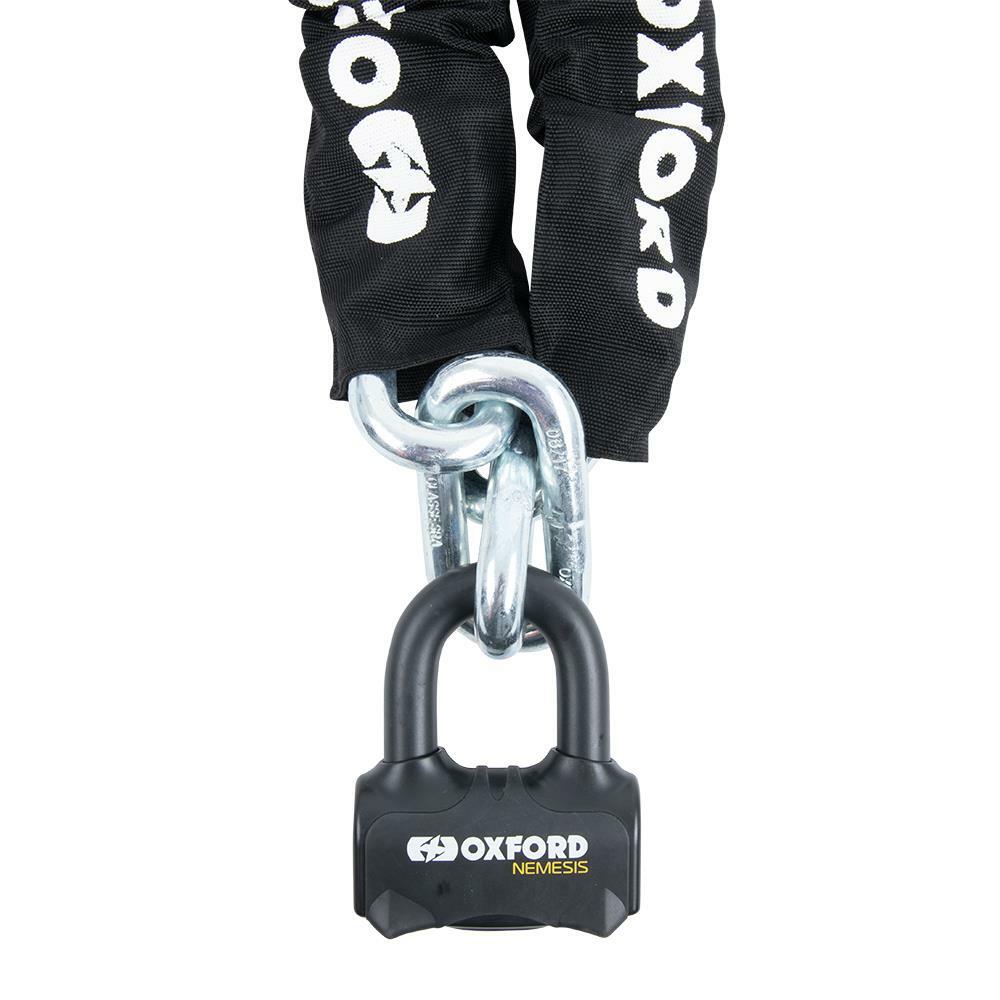 Oxford Nemesis Ultra Strong Motorcycle Bike Chain & Padlock Secure 16 mm 2.0M