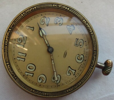 8 Days Old Car Clock 65 mm. in diameter run but need service