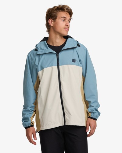 BILLABONG - Chaqueta cortavientos impermeable de transporte para hombre - Azul glaciar - Imagen 4 de 4