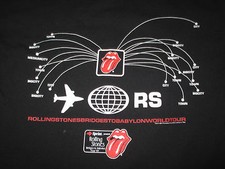 1997 ROLLING STONES "BRIDGES TO BABYLON" World Concert Tour LARGE T-Shirt