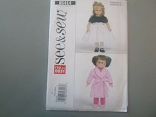 See Sew: 18" Doll Clothes - Pattern B5414