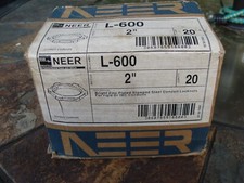 20 LOCKNUTS NEER L-600 2" BRIGHT ZINC PLATED CONDUIT LOCKNUT NEW IN BOX