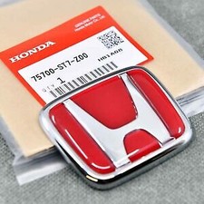 Honda Front Emblem Badge New 75700-st7-z00 Integra Dc2 Type-r Itr Genuine