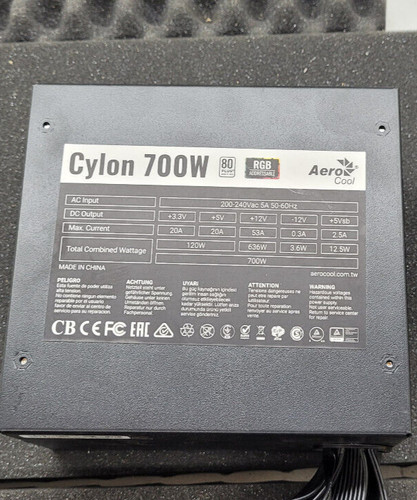 Aerocool Cylon 700W, PC-Netzteil, schwarz 80plus PSU