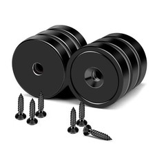 Magnets, 30lbs Black Strong Magnets Rare Earth with Countersunk Hole