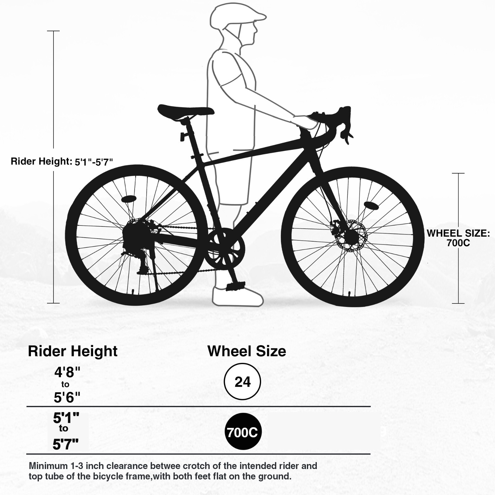 Road Bike 7 Speed 700C Wheel with Light Aluminum Alloy Frame Commuter Bicycle