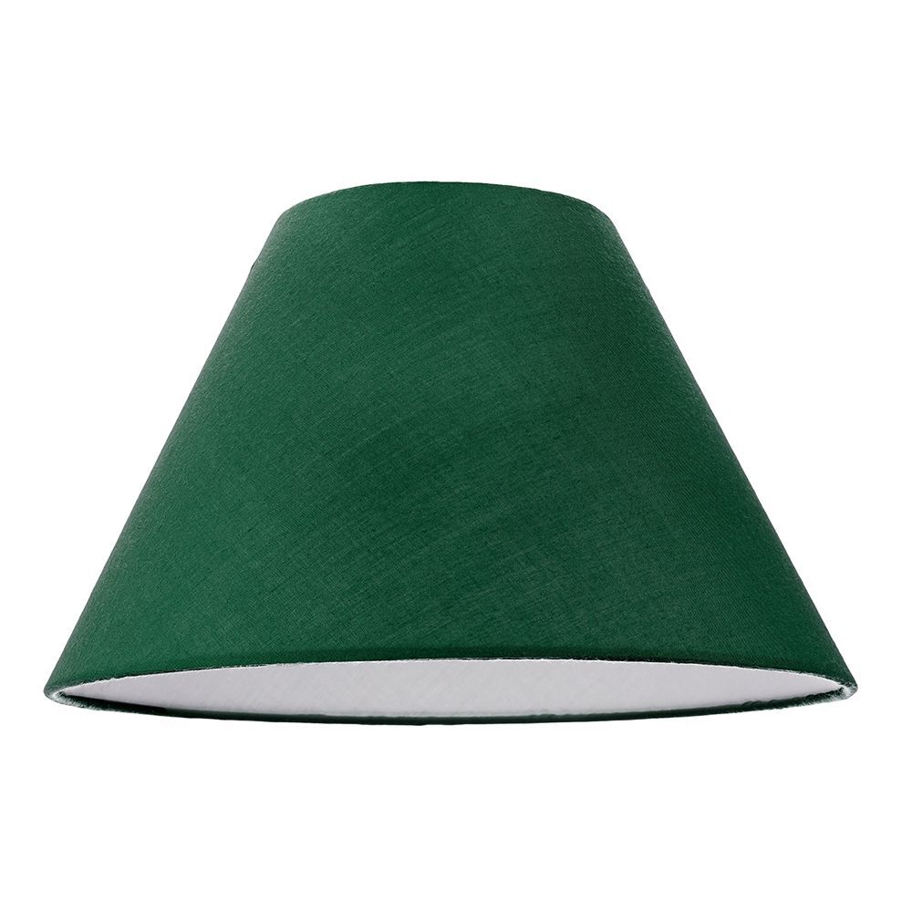 12"" Forest Green Cotton Coolie Lampshade Suitable for Table Lamp or Pendant b...