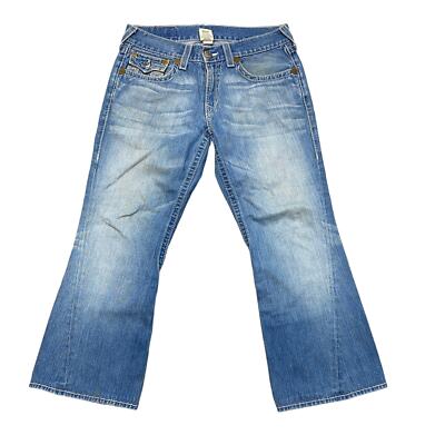 TRUE RELIGION joey big T フレア 虹色ステッチ 34 True Religion Joey