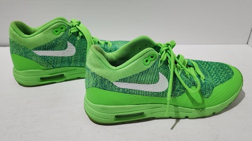 NIKE AIR MAX 1 ULTRA FLYKNIT VOLTAGE GREEN 843387-301 Size 7.5 - Picture 4 of 6