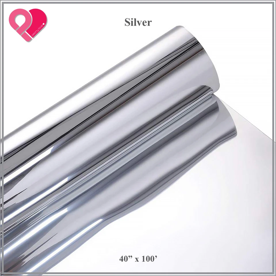 Alfombra Espejo Corredor Pasillo Lámina 40"x100ft Alfombra Doble Cara Boda Dorado Plata Foto 3 de 4