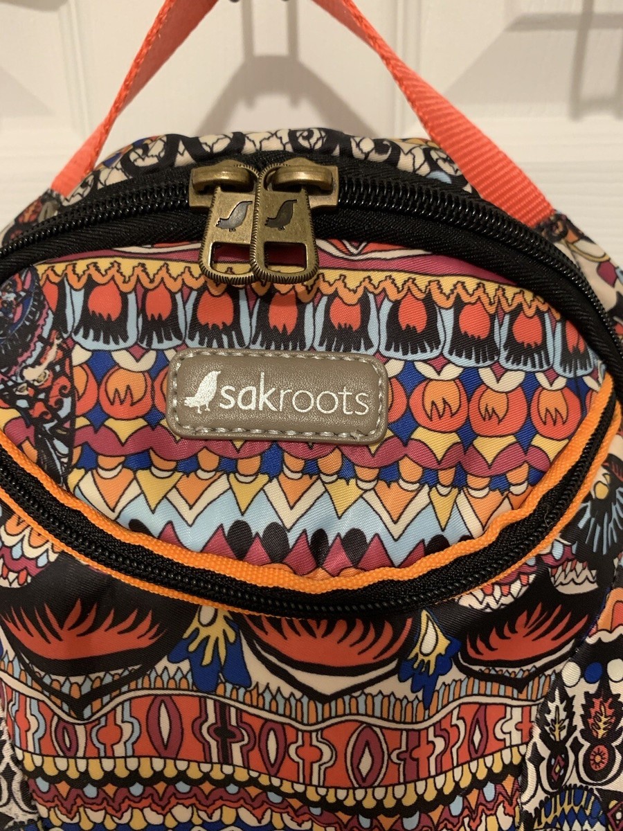 Sakroots Artist Boho Backpack Peace Colorful Multiple Compartments