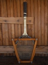 Spaulding Vintage Pancho Gonzales Tennis Raquet Wooden Racquet Press Collect