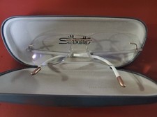 Silhouette 5479 20 6054 rimless FRAMES 17-135 Matte Gold  white W/issue