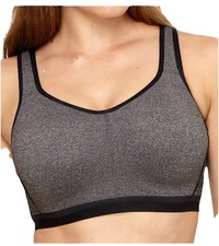 Wacoal Sports Underwire Gray Sport Bra High Impact Style 855229 Size 38DDD