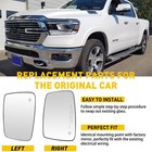 Right & Left Side Mirror Glass Heated for Dodge 1500 2500 Ram Pickup Truck New