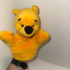 Vintage Winnie the Pooh Hand Puppet Plush Mattel Arco Toys Disney Bear Puppet